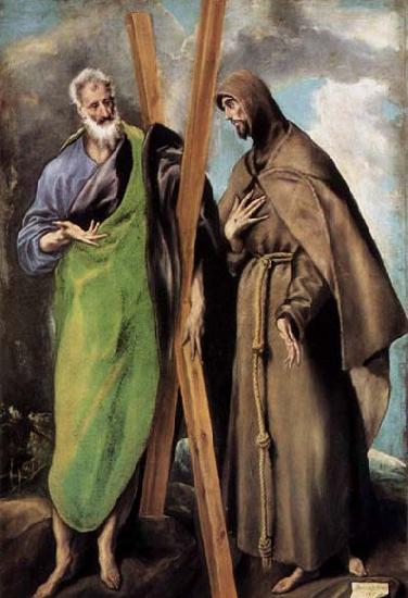 GRECO, El St Andrew and St Francis oil painting image